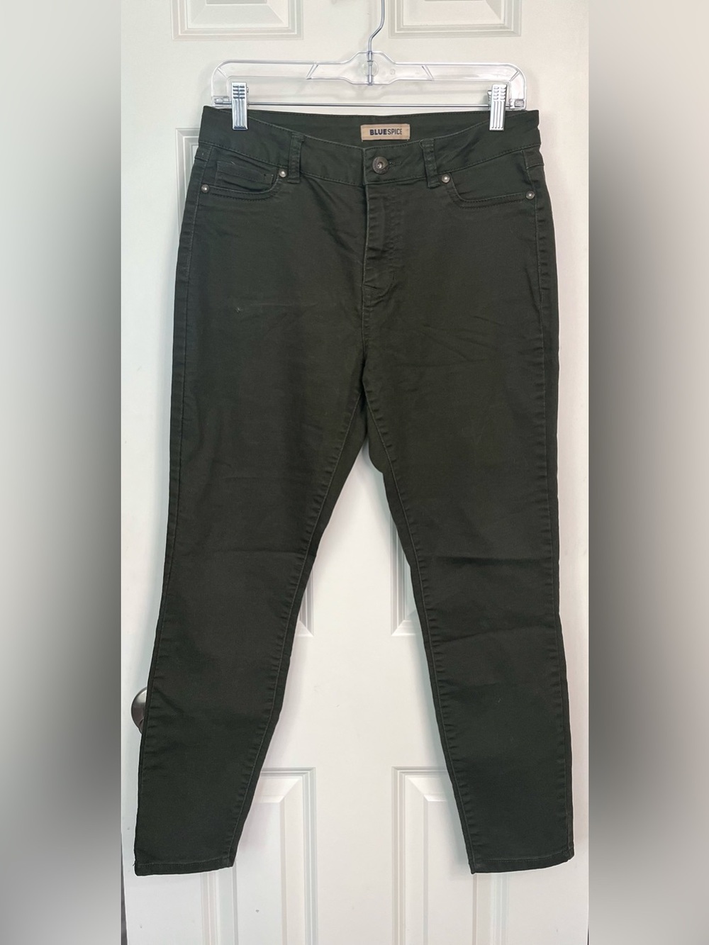 Blue Spice Women's Skinny Jeans - Dark Olive